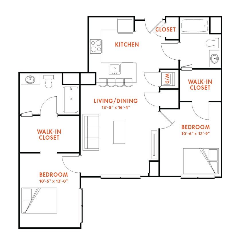 Floor Plan - B2D-1