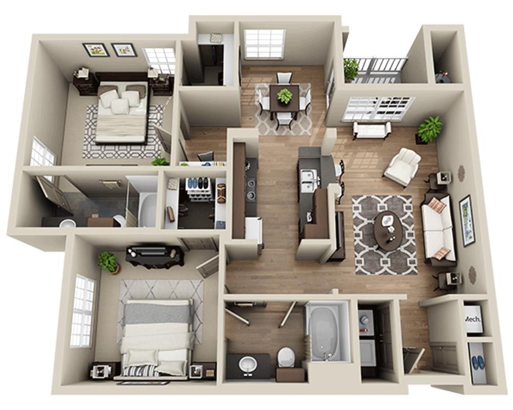 Floor Plan - Plan Ha (B2A)