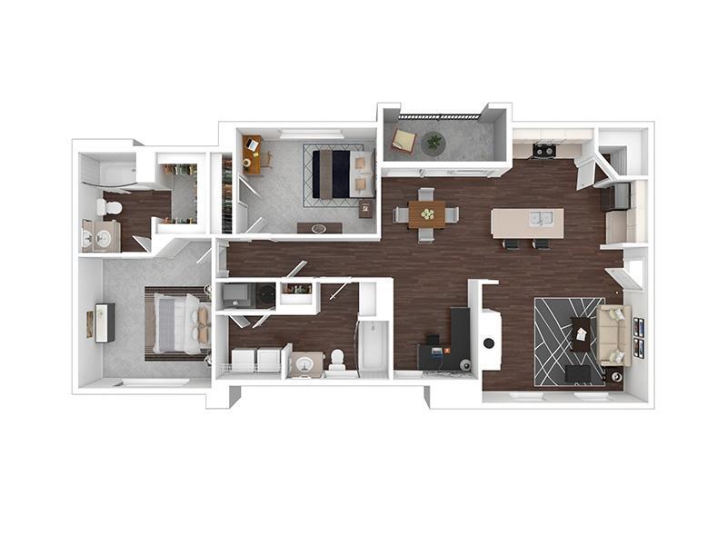 Floor Plan - 2x2-1353-Premier