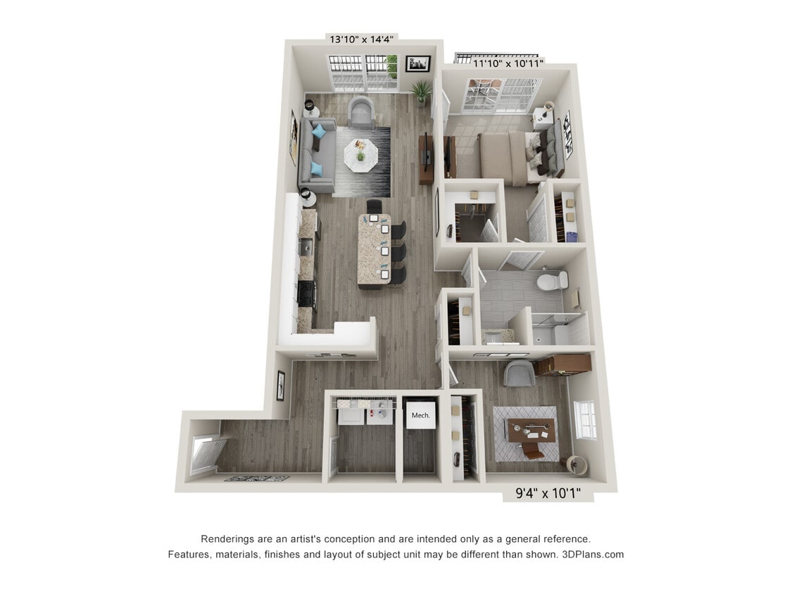 Floor Plan - The Keystone C with Den
