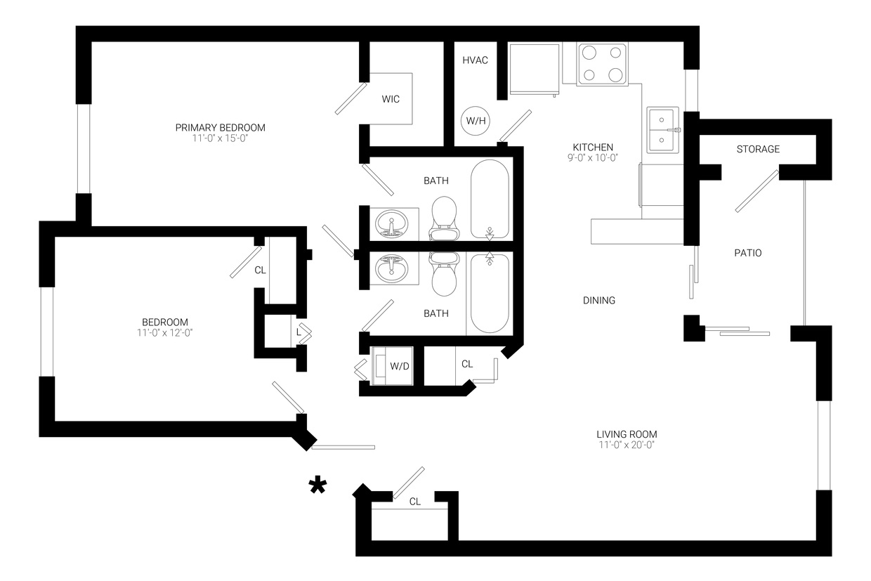 Floor Plan - The Raleigh