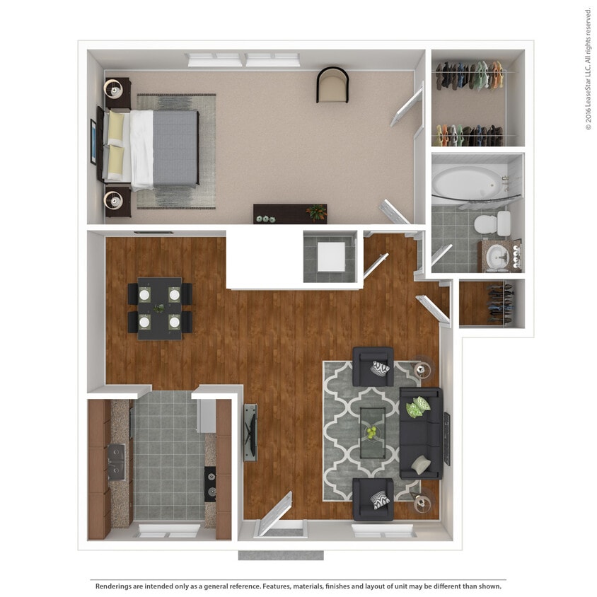 Floor Plan - 1 Bedroom