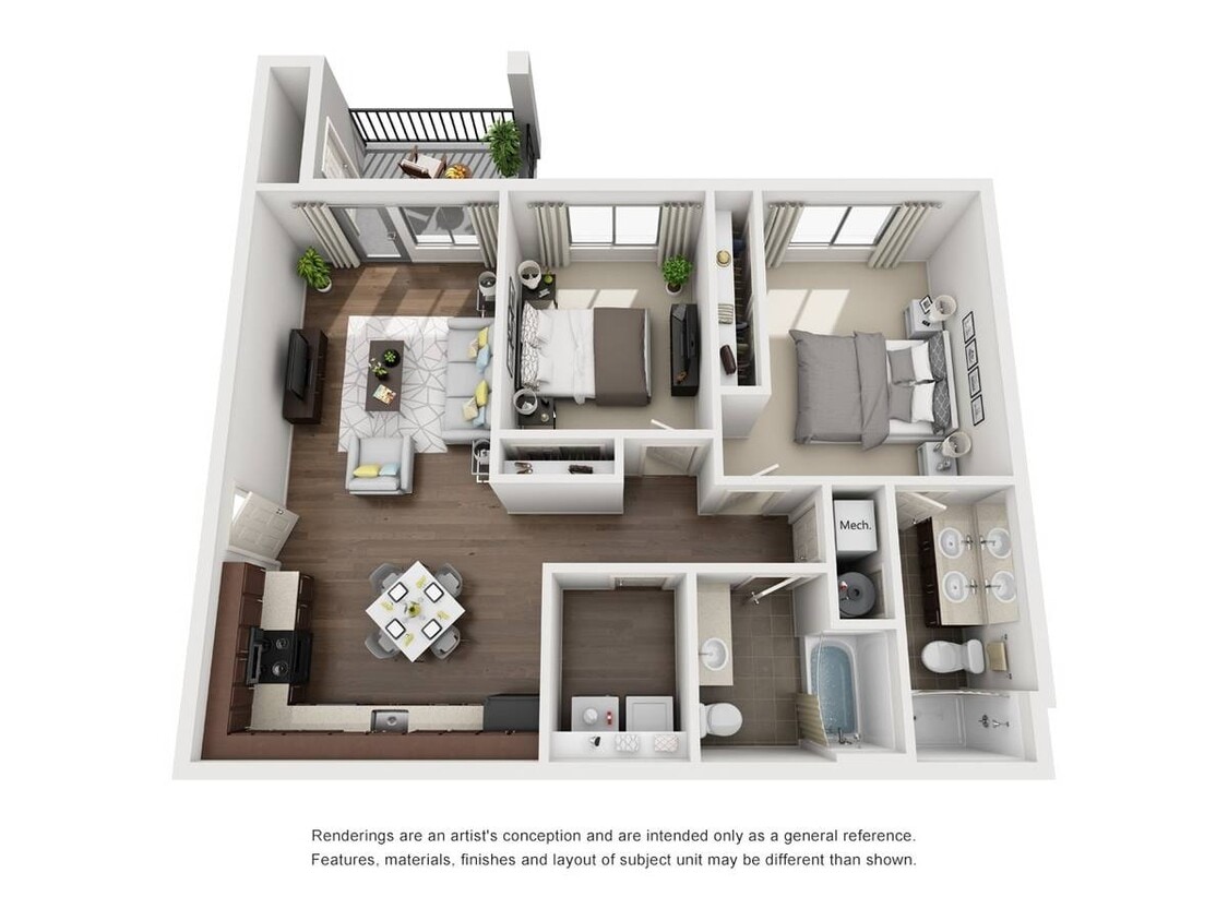 Floor Plan - 2X2 Fishtrap
