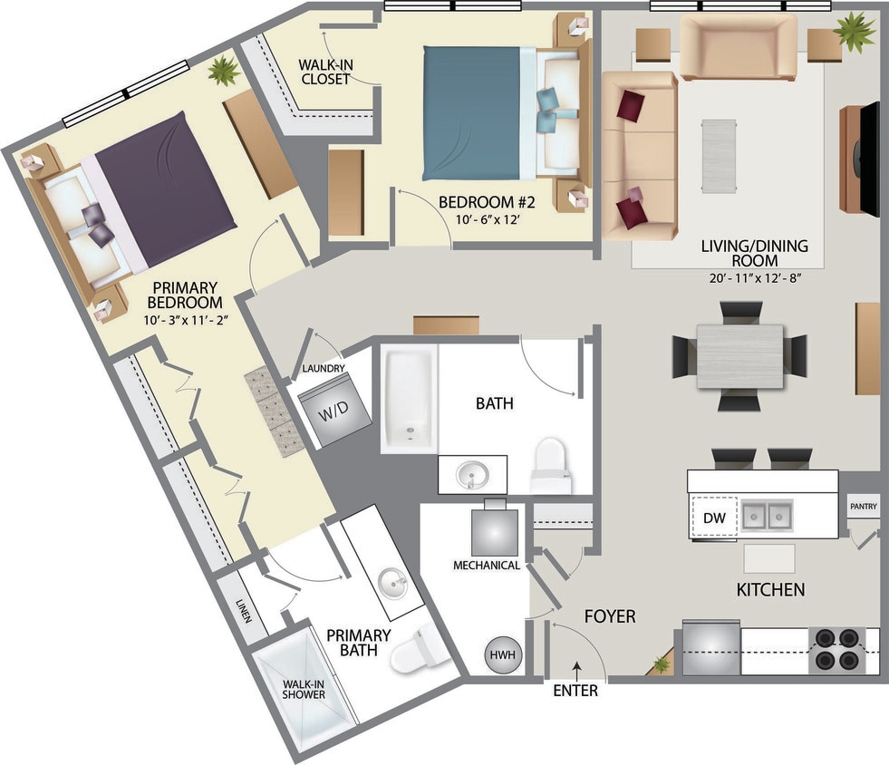 Floor Plan - 2B