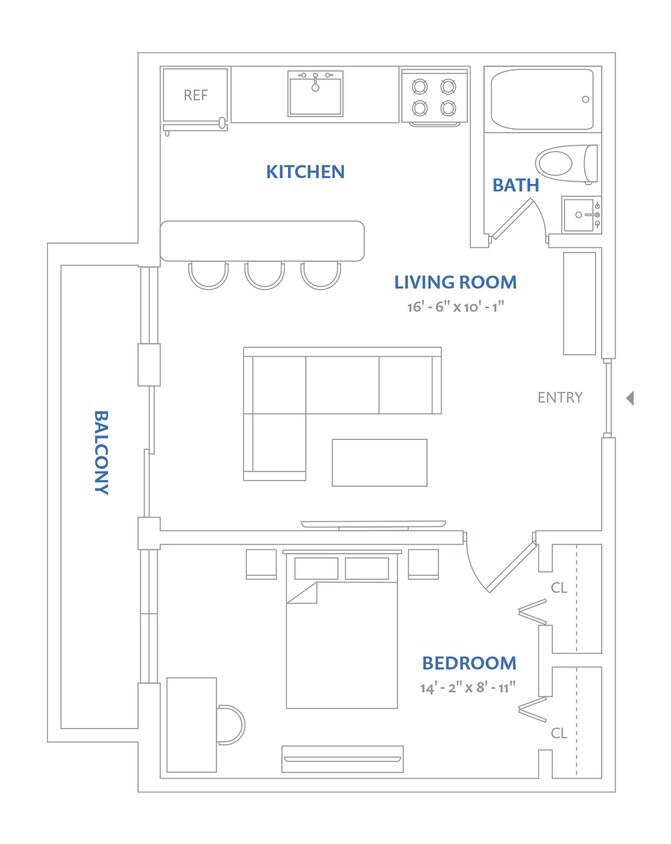 Floor Plan - Residence 22, Floors 1-3