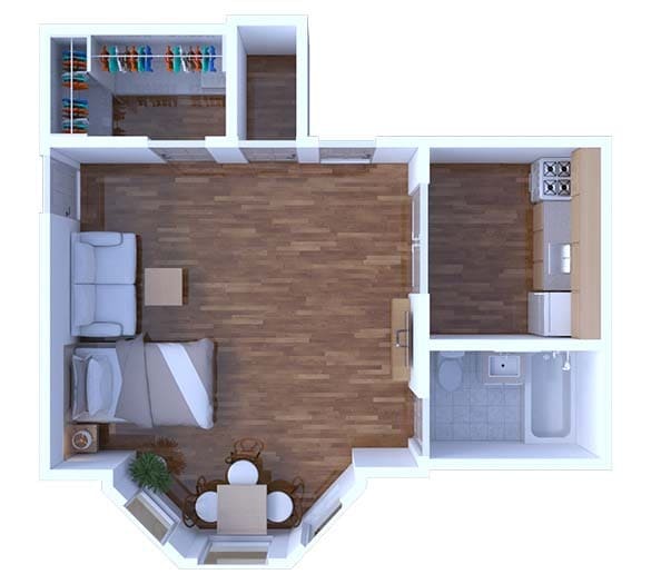 Floor Plan - Studio Floor Plan S29 670 3F