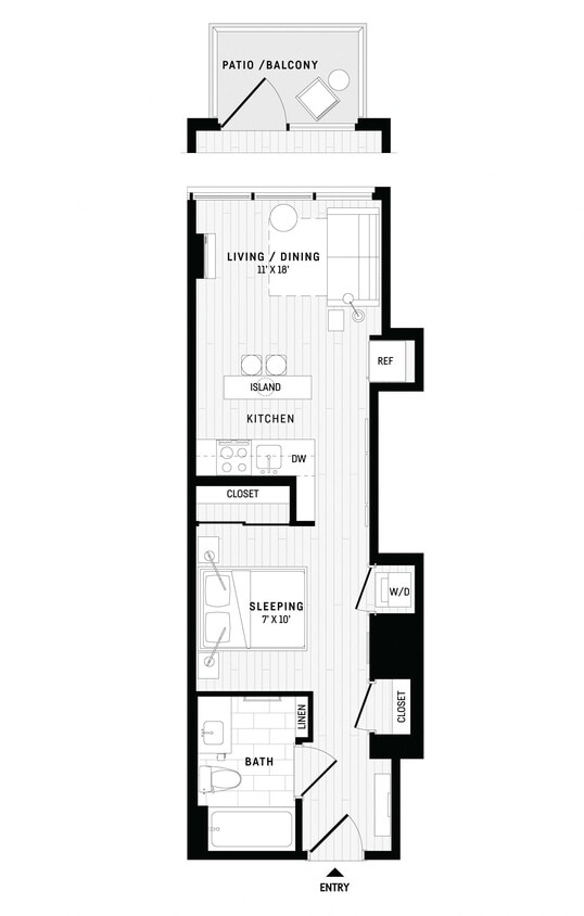 Floor Plan - A2B - Studio Suite