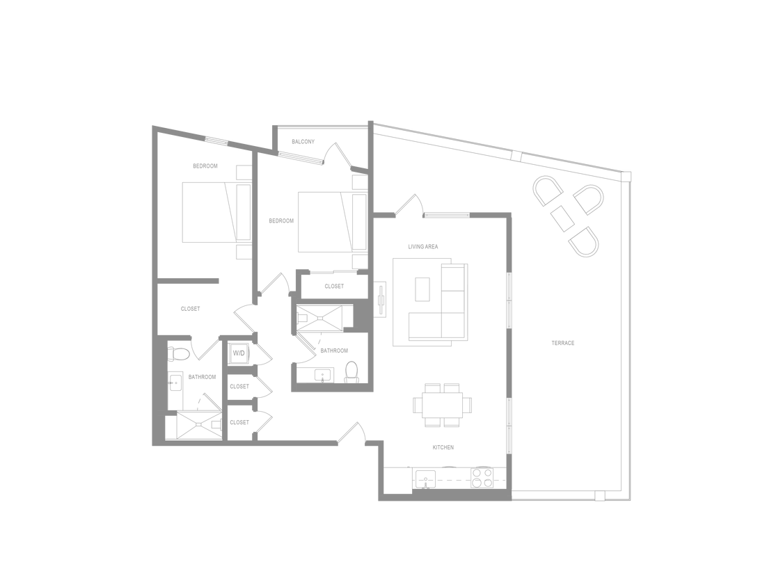 Floor Plan - Alta 2 Bedroom T