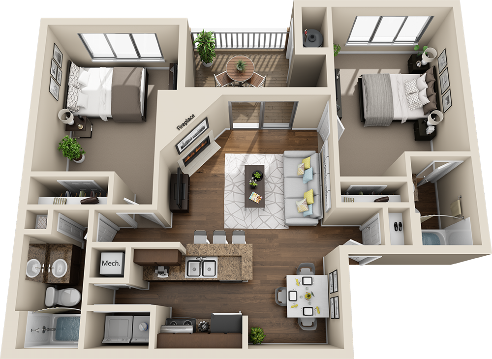 Floor Plan - The Davenport