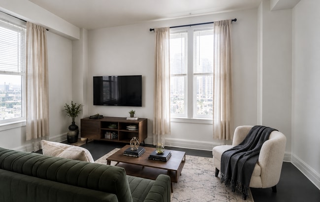 Model Living Room - 11 East Apartments