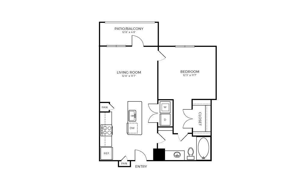 Floor Plan - A1-2 (Tub)