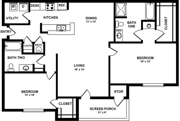 2BR/2BA - Royal Palm Classic