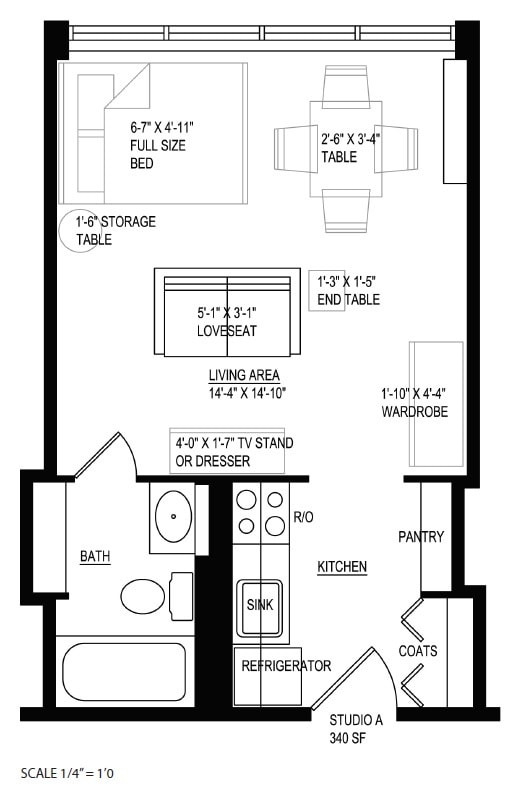 Floor Plan - Studio