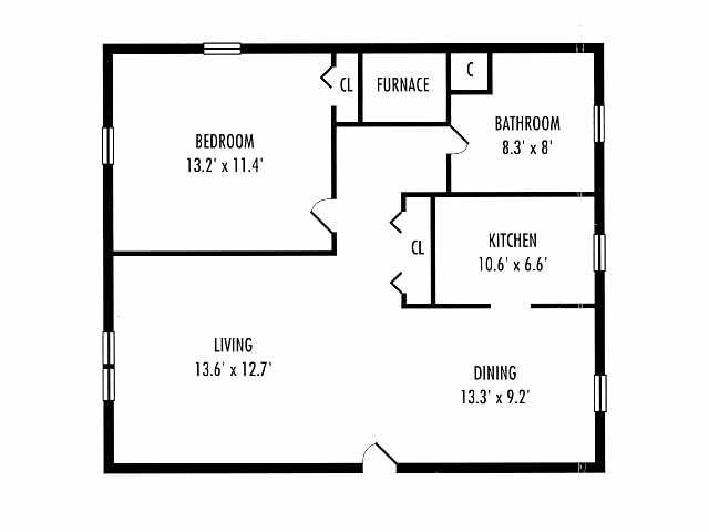 1BR/1BA - 1Bedroom   1Bathroom