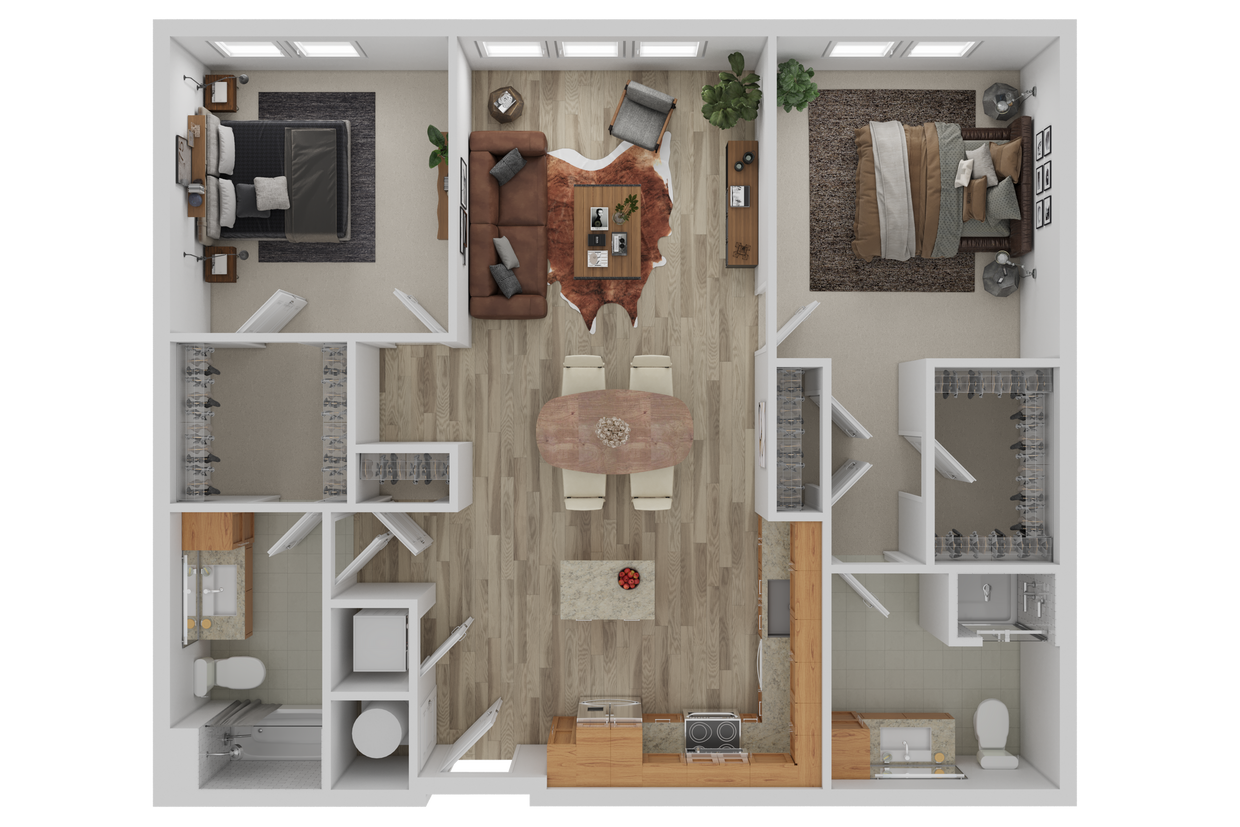 2bed1263sqft - Two Bedroom