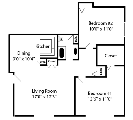 Floorplan - 2 Bedroom