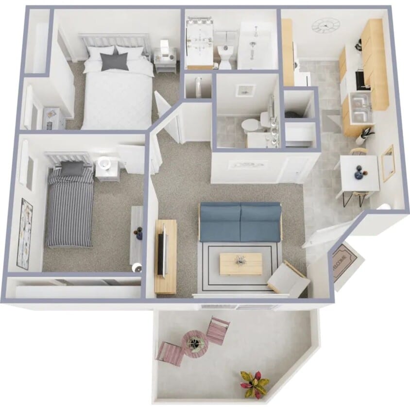 Floor Plan - B2 Renovated