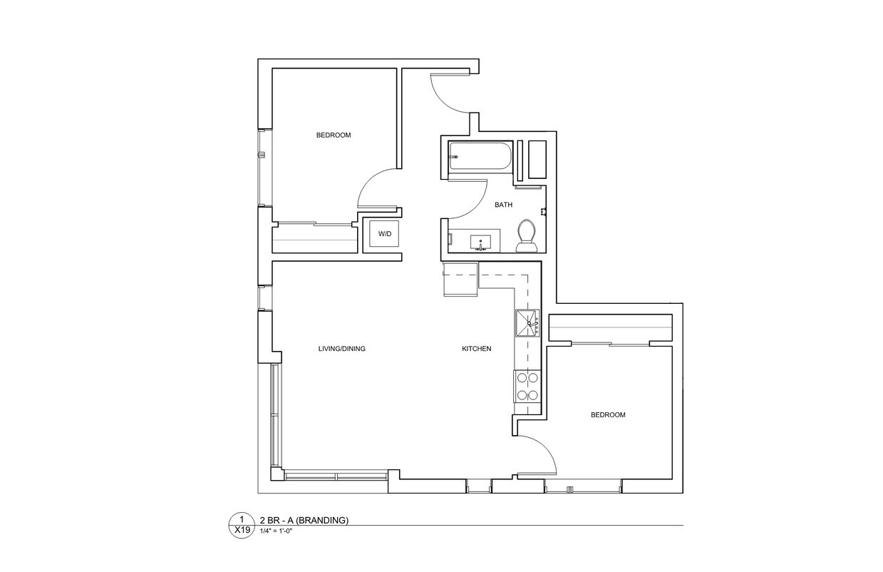 Floor Plan - 2B A