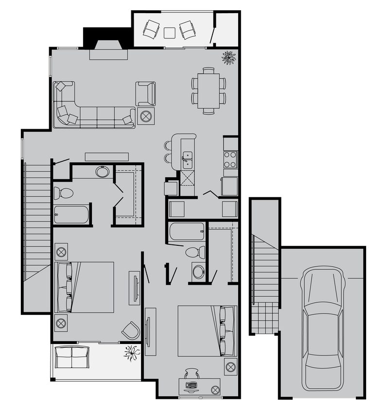 Floor Plan - J (TwnHm)