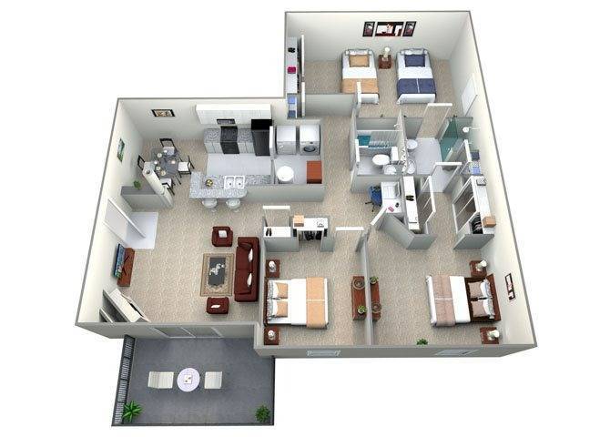 Ventana Hills - 3 Bedroom, 2 Bath (1,321 sqft)