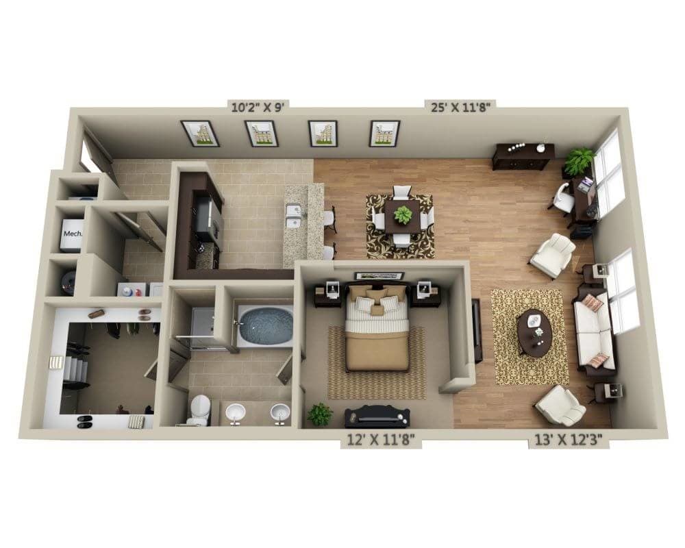 Floor Plan - Plan D (A1F)