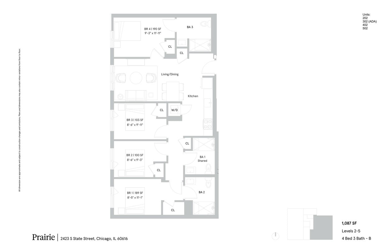 4 Bed 3 Bath - B - Private bedroom with en-suite bathroom