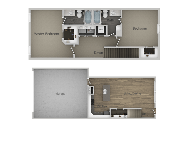 Floor Plan - 2x2 TOWNHOME