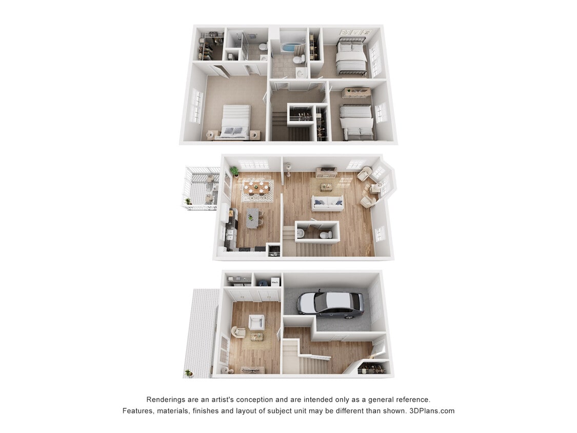 Floor Plan - Tanglewood Townhome
