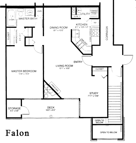 Falon - One Bedroom/One Bathroom - 730 Sq. Ft.