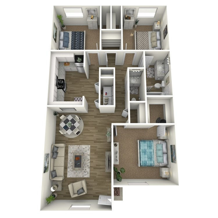 Floor Plan - 3 BED x 1.5 BATH