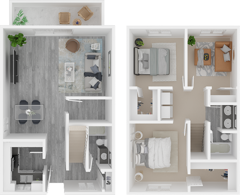 Floor Plan - 3 BED, 2 BATH RENOVATED