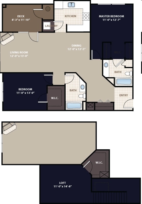 2BR/2BA - Montpelier Loft - Renovated