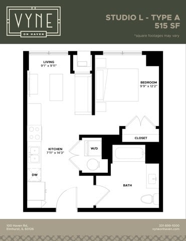 Final - Vyne On Haven - Floor Plans - STUDIO L - TYPE A - STUDIO - L TYPE A