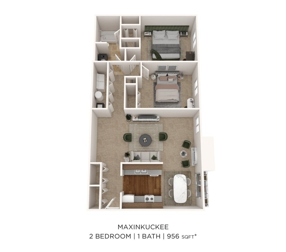 Floor Plan - Two Bedroom 