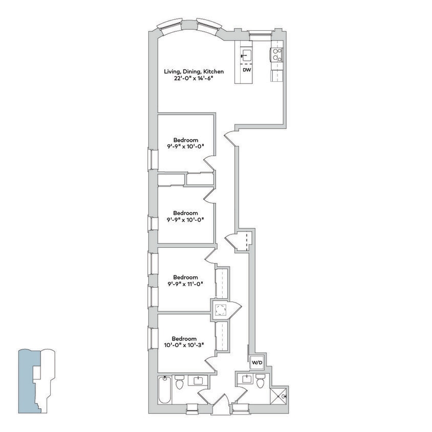 Floor Plan - 1515-4bD