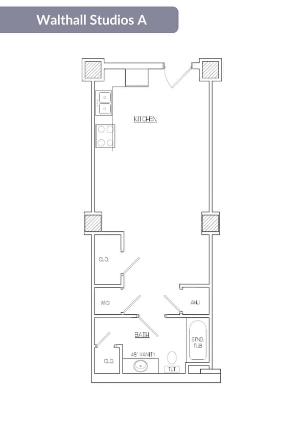 Floor Plan - Walthall Studio A