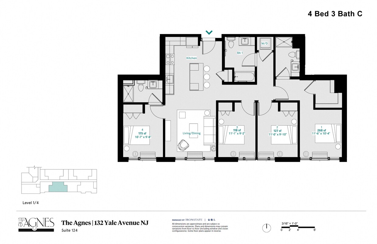 Floor Plan - Private Room with Shared Bath C