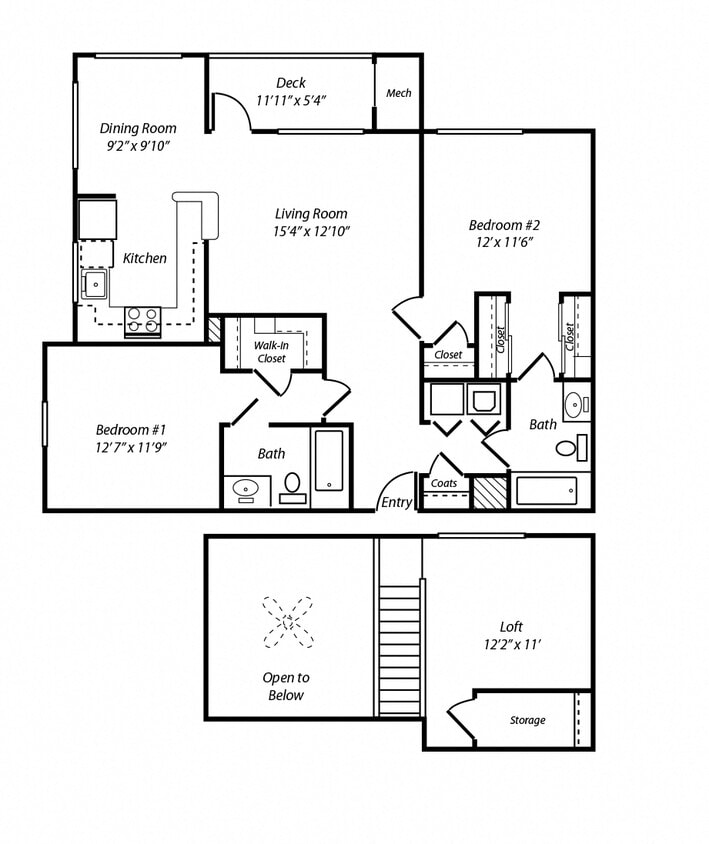 Floor Plan - B2L The Hampshire Loft