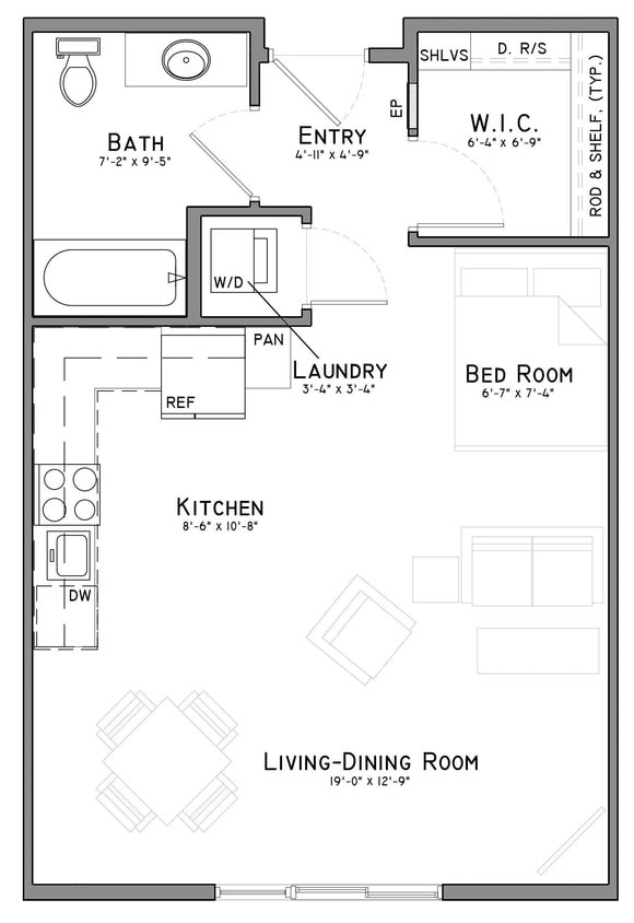 Floor Plan - Shepard (A4-54)