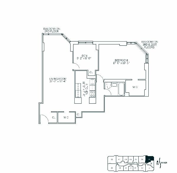Floor Plan - WATERSIDE SQUARE NORTH - Converted 2 Bedroom One B