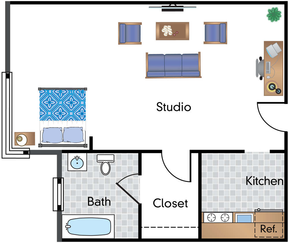Floor Plan - Studio 06 Tier