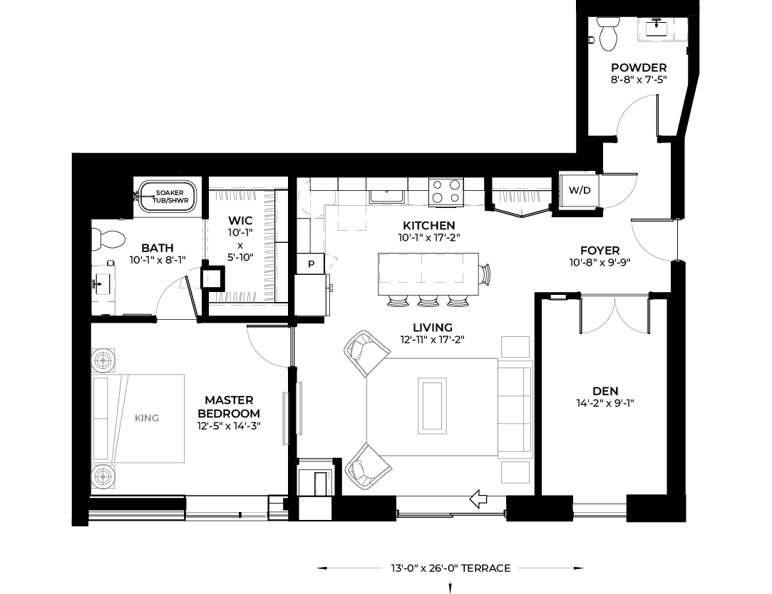 Floor Plan - Hawthorn with Den (A8 P2)