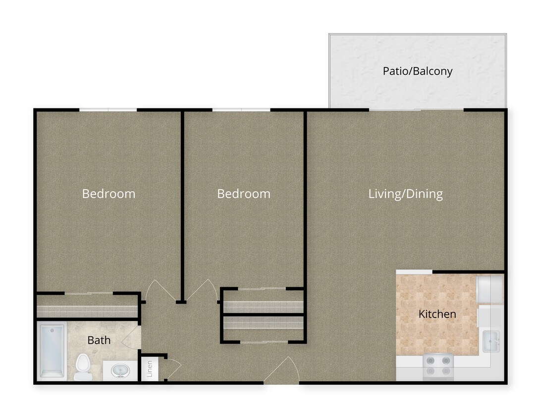 EDC_10_2b1b - 2 Bed x 1 Bath - 10