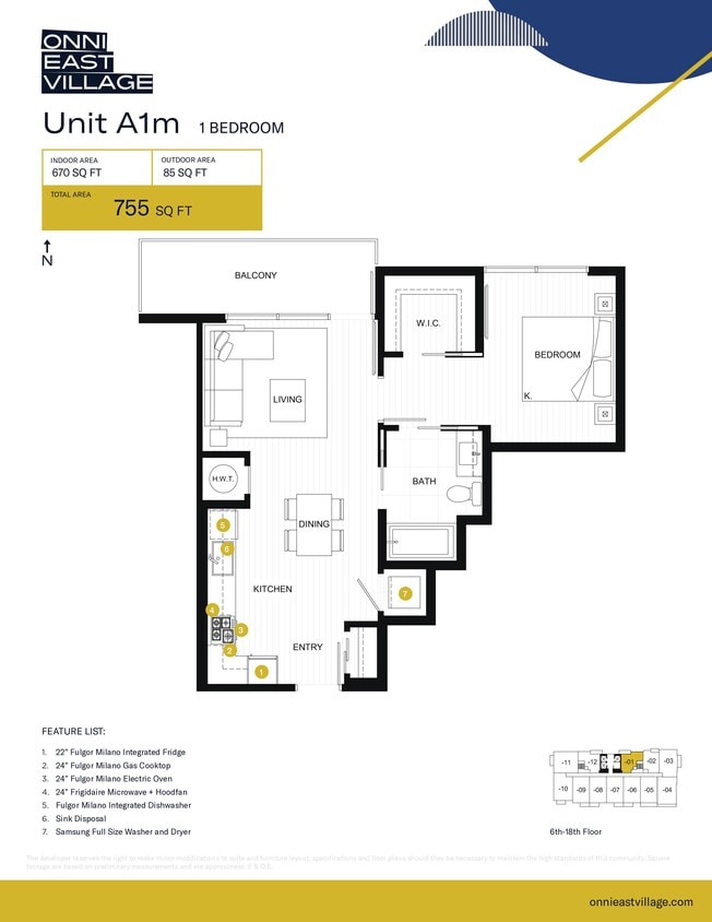 Floor Plan - A1m