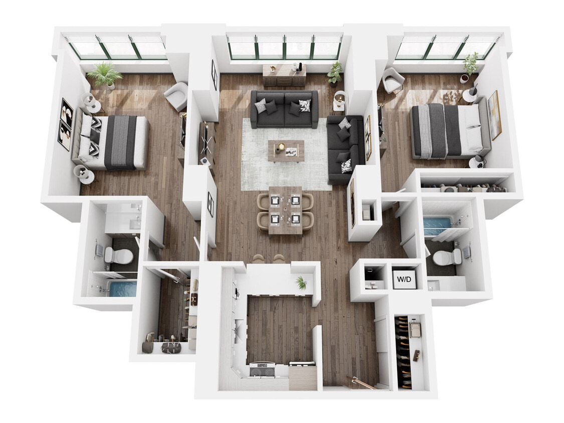 Floor Plan - Two Bedroom
