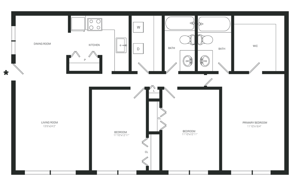 Floor Plan - The Mediterranean