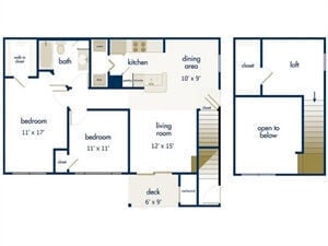 Floor Plan - The Hampton with Loft