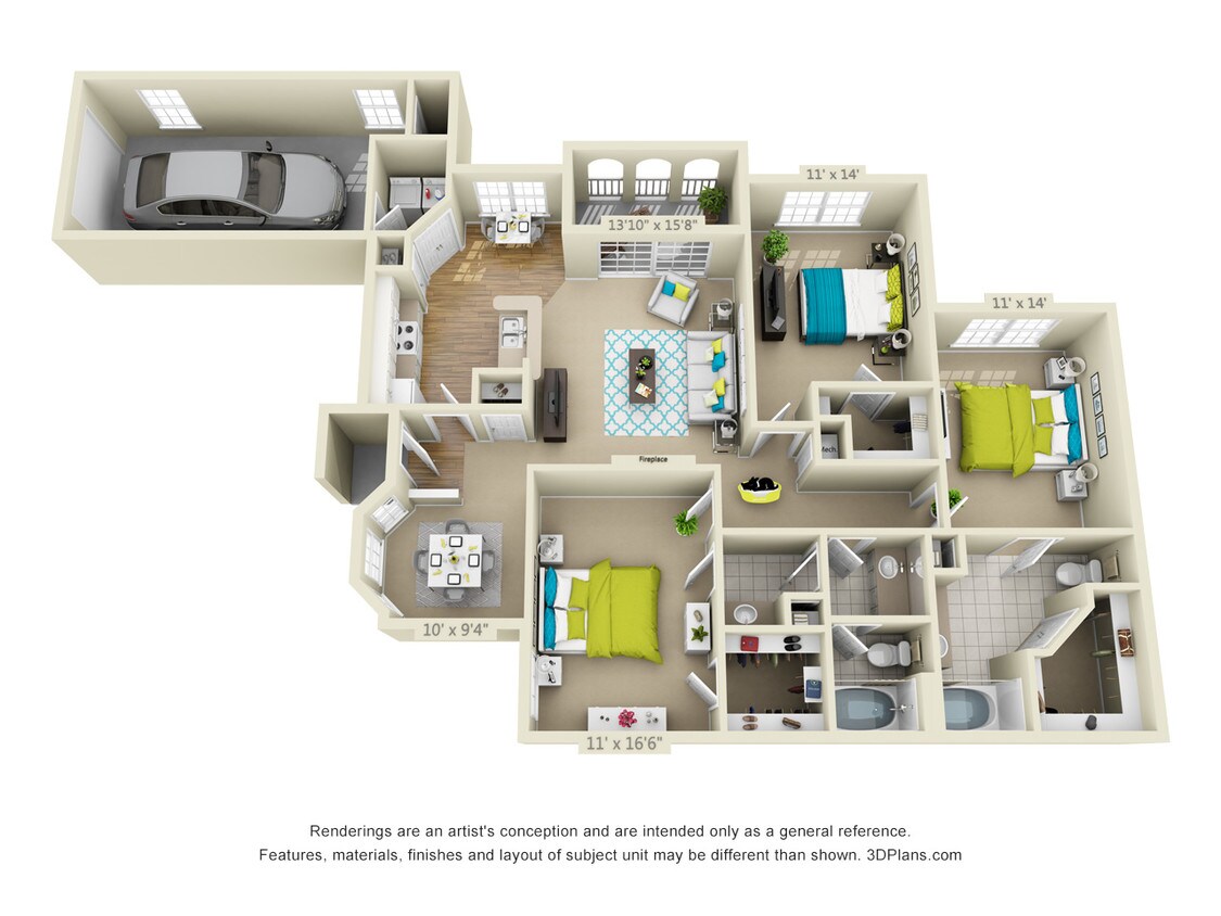 Floor Plan - Paris Carriage Home