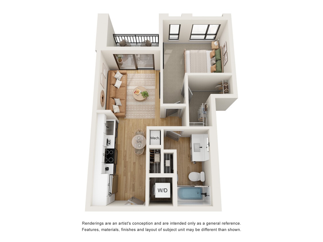 1/1 M - One Bedroom - Matisse