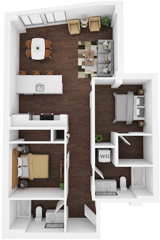 Floor Plan - 2 Bed/2 Bath-F8